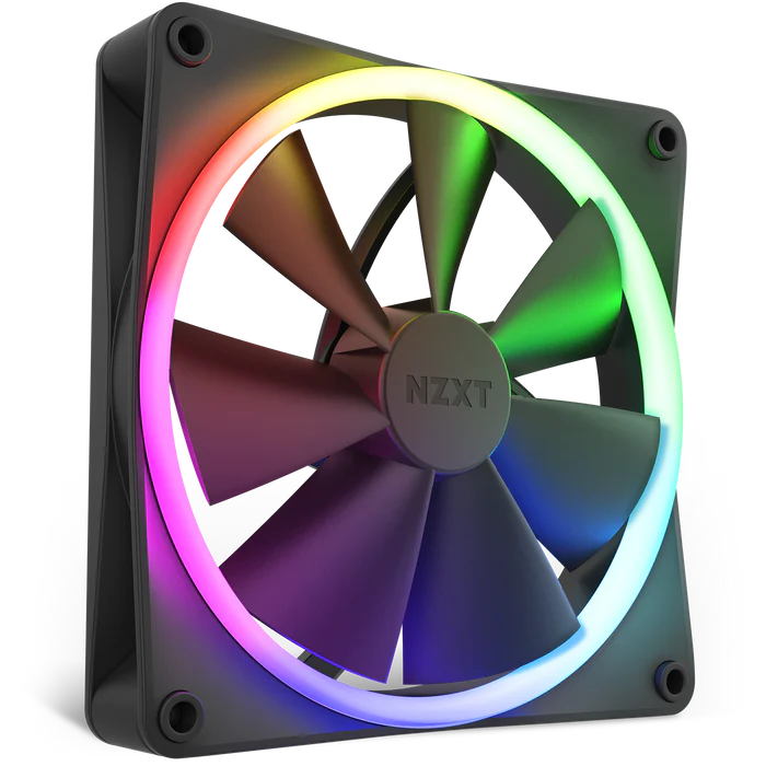 NZXT F140 RGB - 140mm RGB Fans - Single - Black