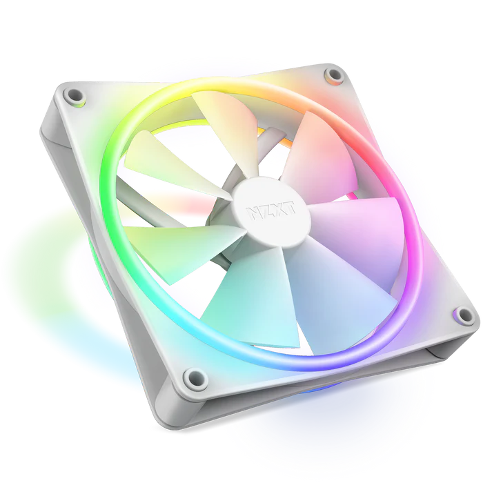 NZXT F140 RGB DUO - 140mm RGB Fan - Single - White