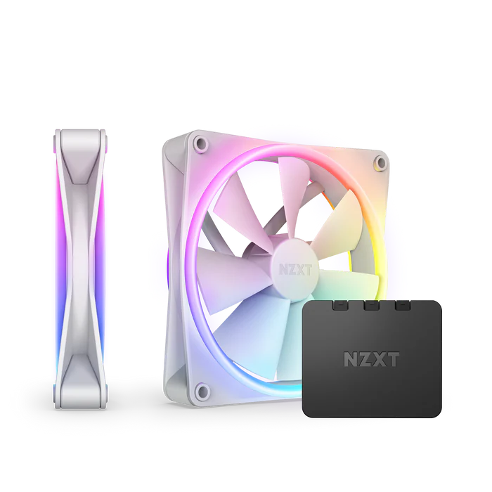 NZXT F140 RGB DUO - 140mm RGB Fan - Twin - White