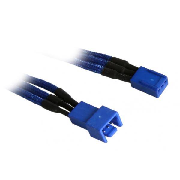 Intern BitFenix 3-Pin Extension 30cm Sleeved Blue/Blue