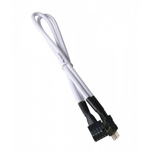 BitFenix USB Extension 30cm Sleeved Black/White