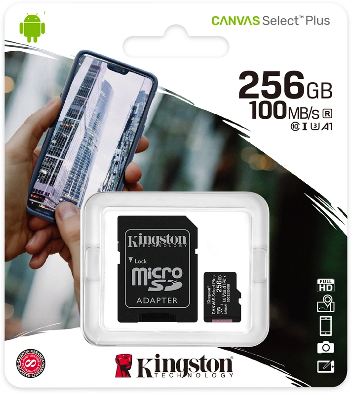 Kingston Micro SD - SDCS2/256GB - 256GB - adapter incl.