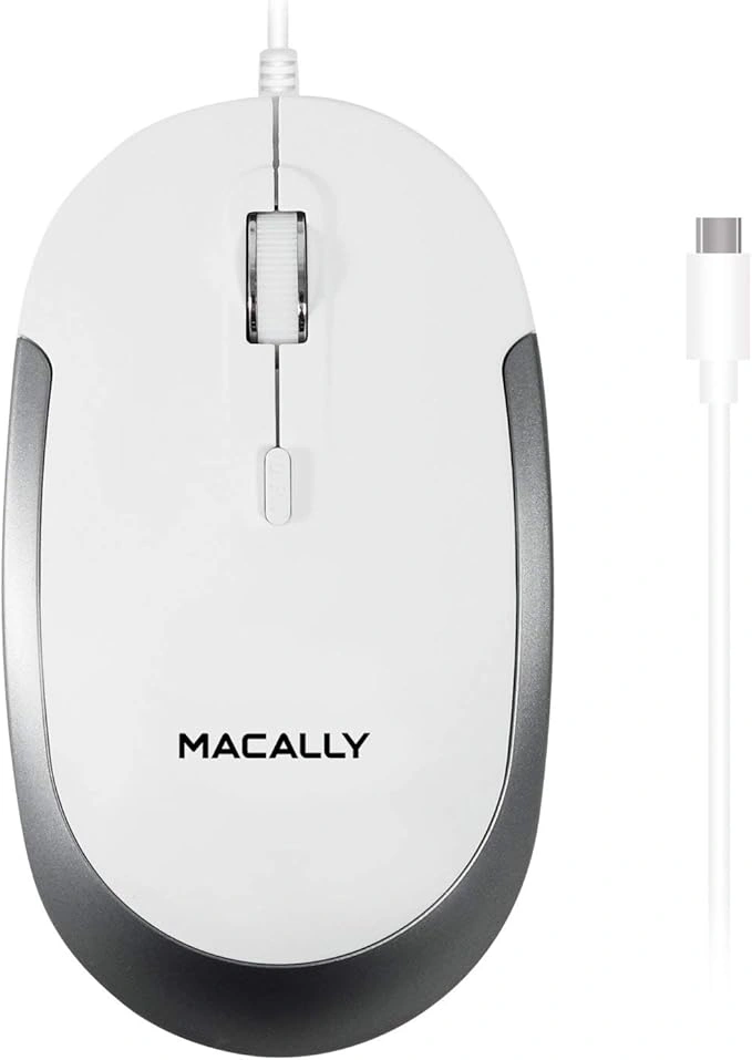 USB-C optical quiet click mouse - White