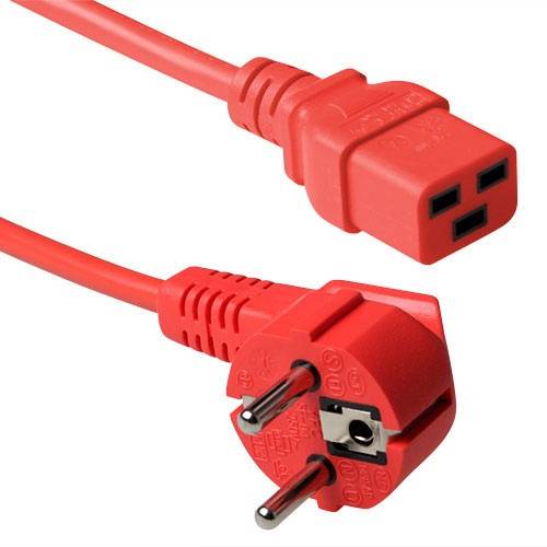 ACT Stroomkabel voor UPS - C19 Rood 0.6m