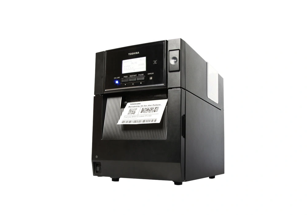 TOSHIBA BA 410T 4' MID RANGE PRINTER, 203 DPI METAL BODY