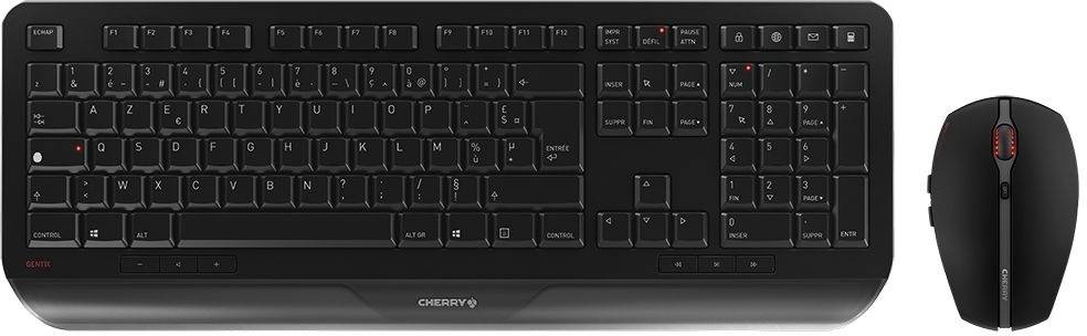 CHERRY Wireless Combo Gentix Desktop (Azerty - Black)