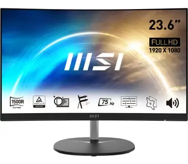 MSI Pro Curved Business - 23.6" - Speaker - Anti Flicker/Anti Bluelight - HDMI/DP