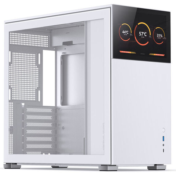 Jonsbo D41 Screen ATX Case, Tempered Glass - Wit