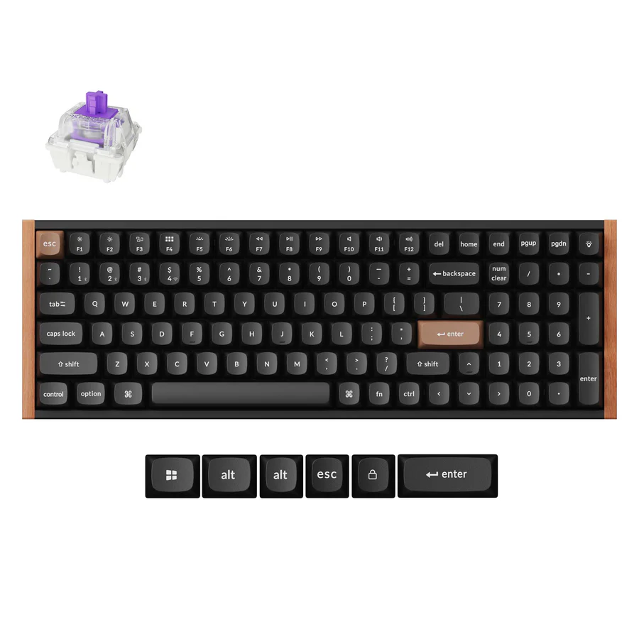 Keychron K4 HE Swappable RGB Backlight Aluminum Nebula Switch - Black (Special Edition)