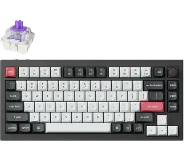 Keychron Q1 HE Swappable RGB Backlight Nebula Switch Knob Version - Black