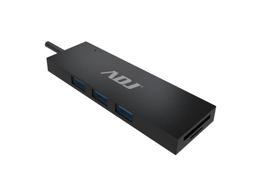 [143-00018] ADJ Hub Dock USB C Multiport ADJ - 3 Port USB 3.1 + Cardreader