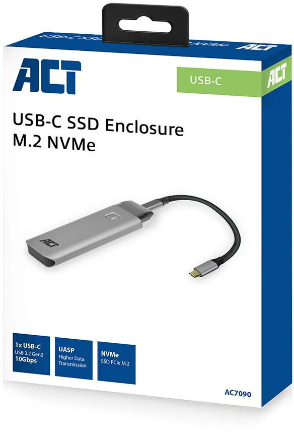 [AC7090] ACT USB-C NVME 2.5' Behuizing