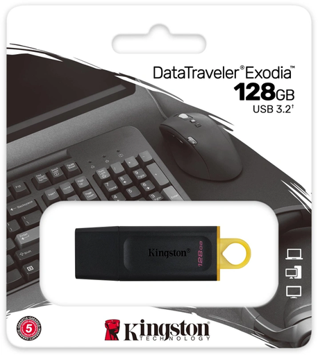[DTX/128GB] Kingston Technology Exodia 128GB Zwart