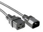 [AK5025] ACT POWERCORD Black  C14-C19 2m