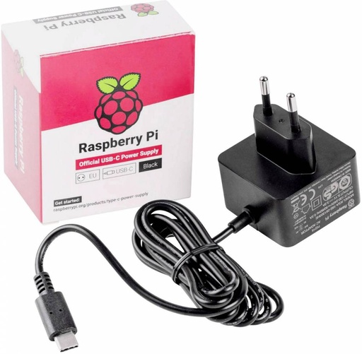 [KSA-15E-051300HE] Raspberry Pi 15.3W USB-C Power Supply (EU) - Black