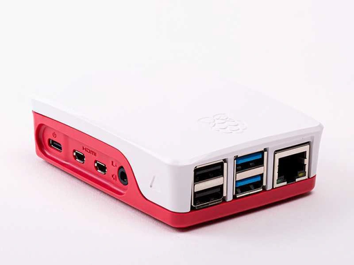 [RPI4-CASE-RW] Raspberry Pi 4 Case Rood/Wit